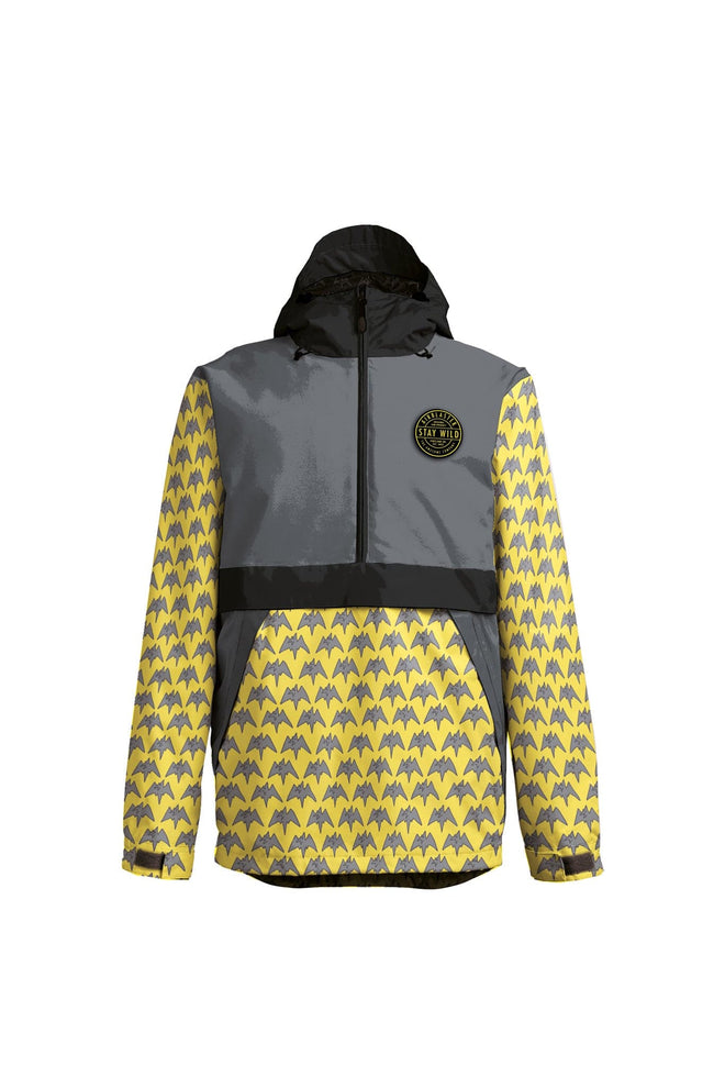 2022 Airblaster Trenchover Snow Jacket in Yellow Terry - M I L O S P O R T