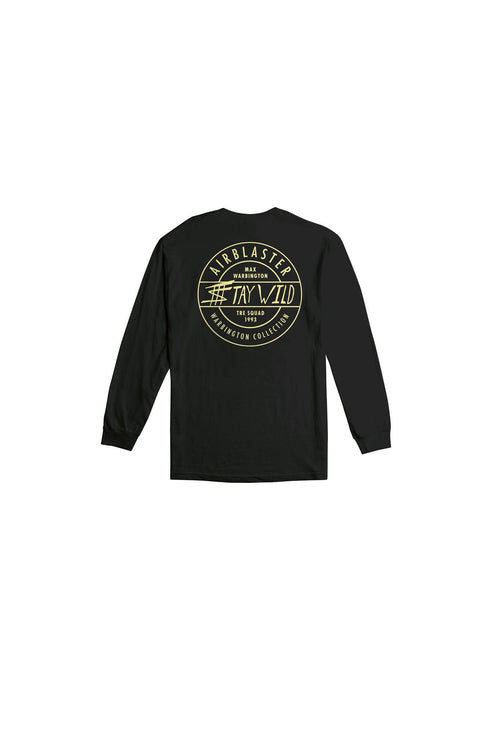 Airblaster Tre Wild Long Sleeve T Shirt in Black 2023 - M I L O S P O R T
