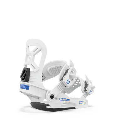 Union Cadet Mini Kids Snowboard Binding in White 2024