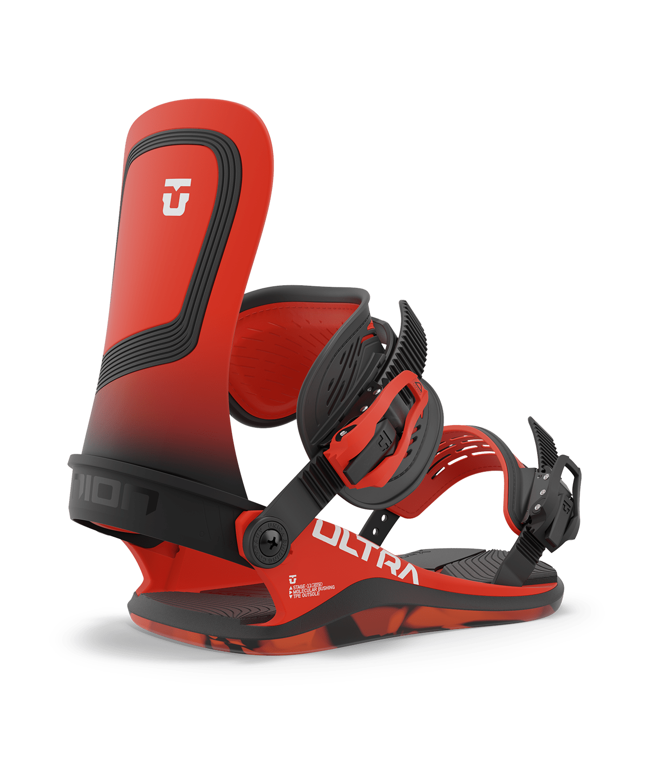 Union Mens Ultra Snowboard Binding in Hot Red 2024 - M I L O S P O R T