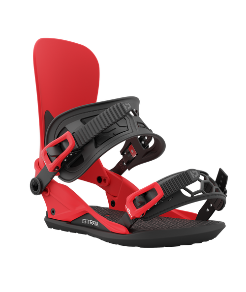 Union Strata Snowboard Binding in Red 2024 - M I L O S P O R T