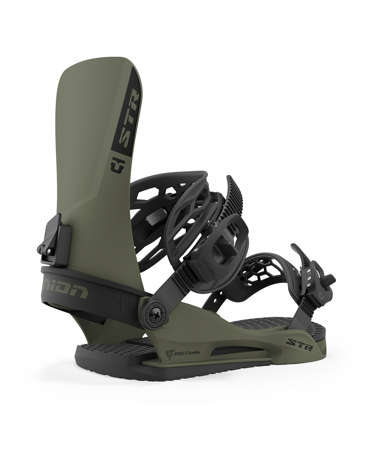 Union STR Snowboard Binding in Dark Green 2024 - M I L O S P O R T