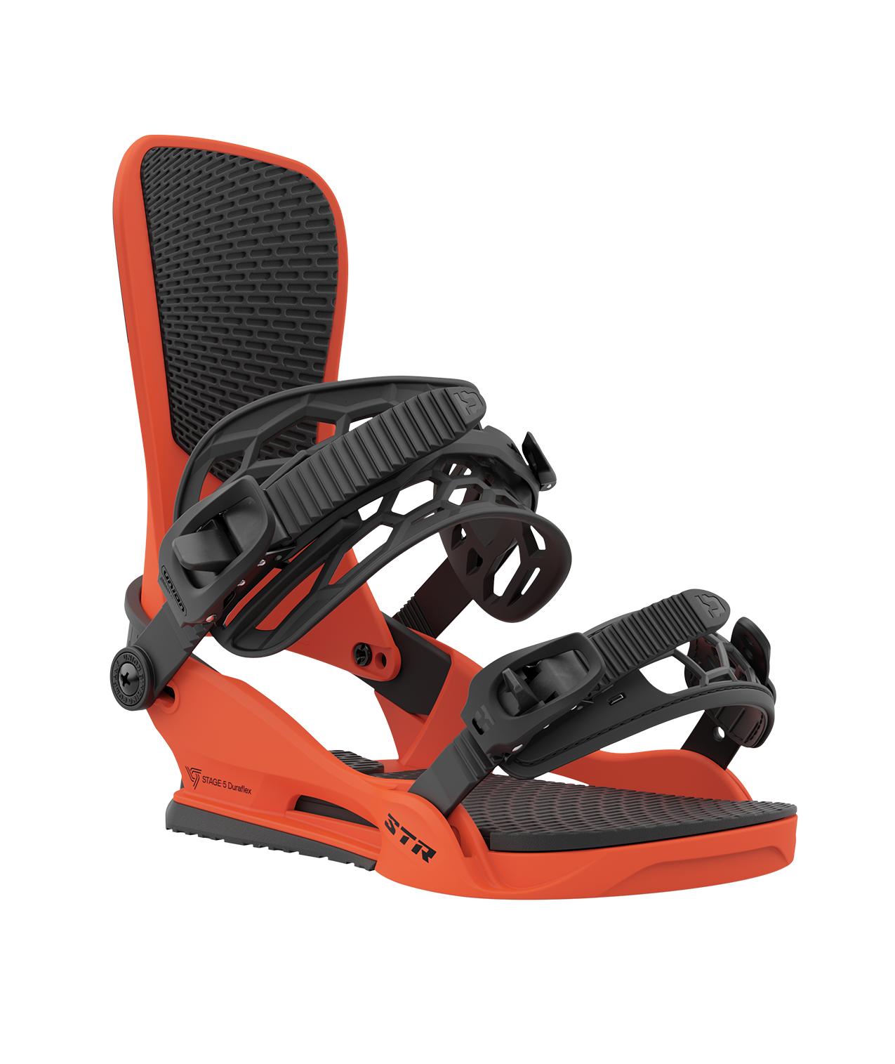 Union STR Snowboard Binding in Hunter Orange 2024 - M I L O S P O R T