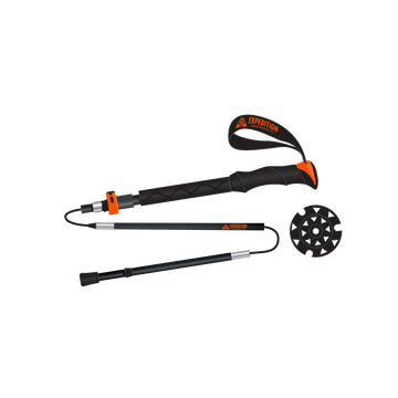 2022 Union Carbon Splitboard Touring Pole in Orange