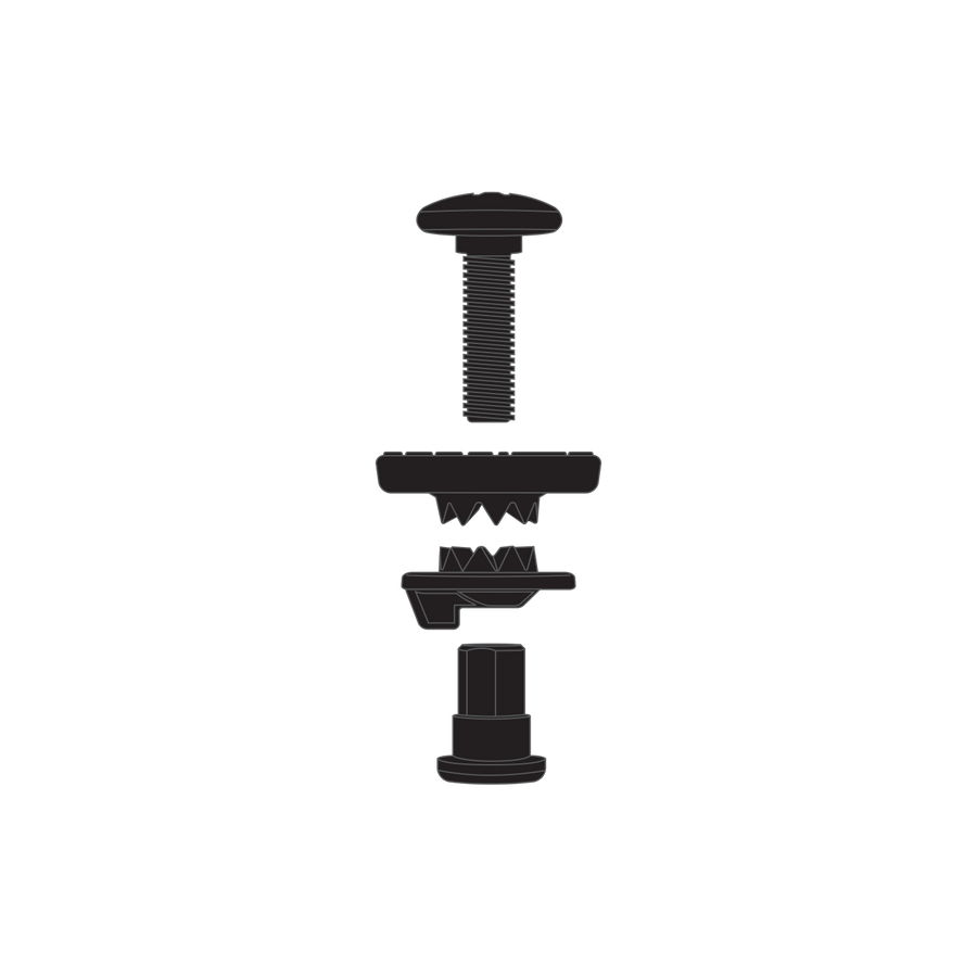 2022 Union Highback to Ankle Strap Hardware in Black