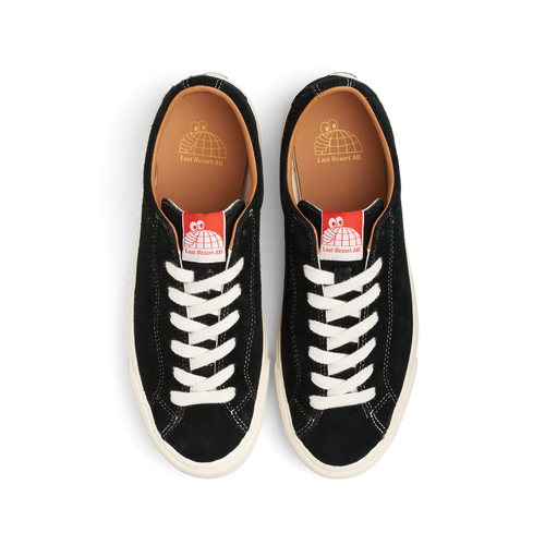 Last Resort AB VM003 Suede Lo Skate Shoe in Black and White - M I L O S P O R T
