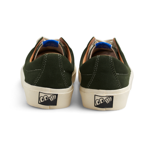Last Resort AB VM003 Suede Lo Skate Shoe in Olive and White - M I L O S P O R T