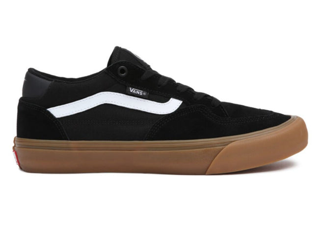 Vans Rowan Pro Skate Shoe in Black and Gum - M I L O S P O R T