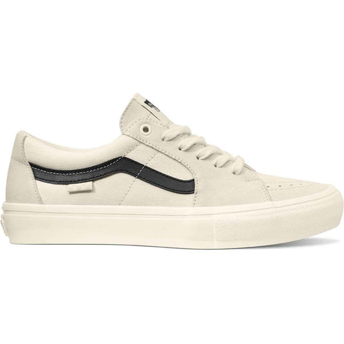 Vans Skate Sk8 Low Skate Shoe in Marshmallow and Raven - M I L O S P O R T