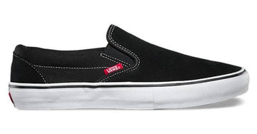 Vans Slip On Pro Shoe in Black White and Gum