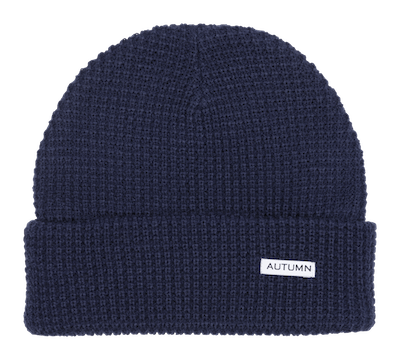 2022 Autumn Select Waffle Beanie in Navy - M I L O S P O R T
