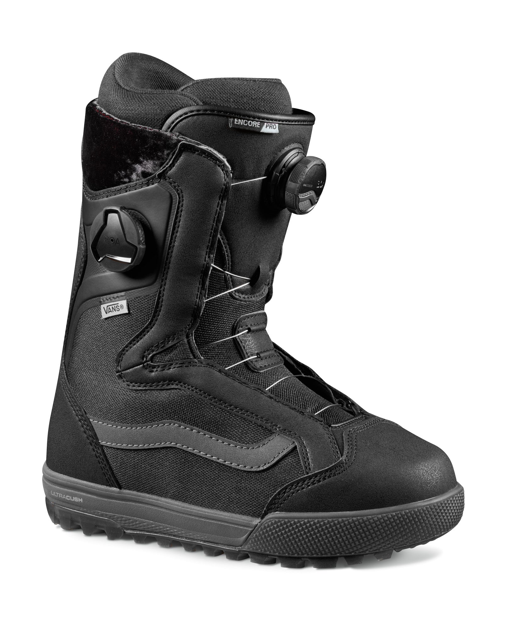 Vans Encore Pro Womens Snowboard Boot in Black and Lilac Snow 2023 - M I L O S P O R T