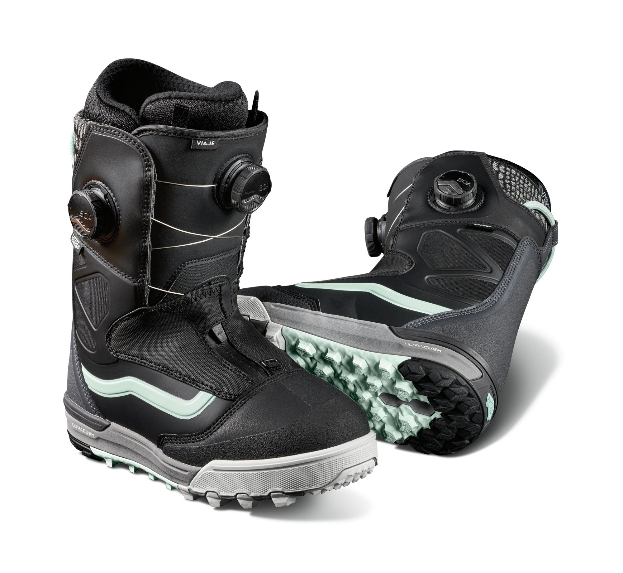 Vans Viaje Womens Snowboard Boot in Black and Grey 2023 - M I L O S P O R T
