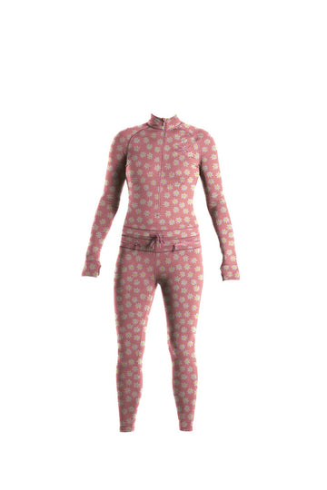 Airblaster Womens Hoodless Ninja Suit in Rose Quartz Daisy 2023