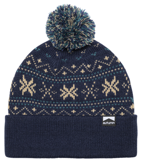 Autumn Wonderland Beanie In Navy - M I L O S P O R T