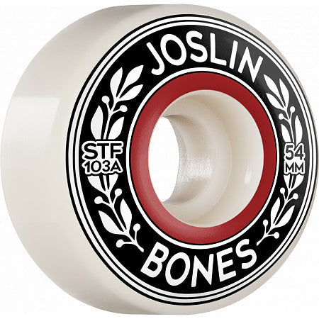 Bones Joslin Emblem V1 STF Skateboard Wheel in 54mm 99a - M I L O S P O R T