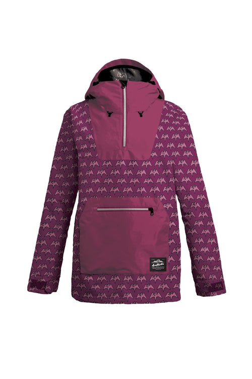 Airblaster Womens Freedom Pullover Jacket in Magenta Terry 2023 - M I L O S P O R T