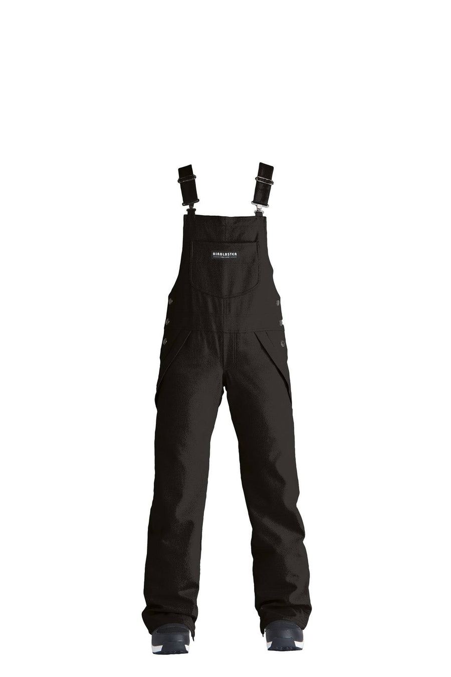 2022 Airblaster Womens Freedom Bib Snow Pant in Black