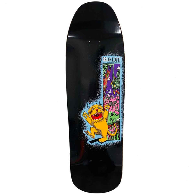 Welcome Wild Thing on Gaia Skateboard Deck in Black - M I L O S P O R T