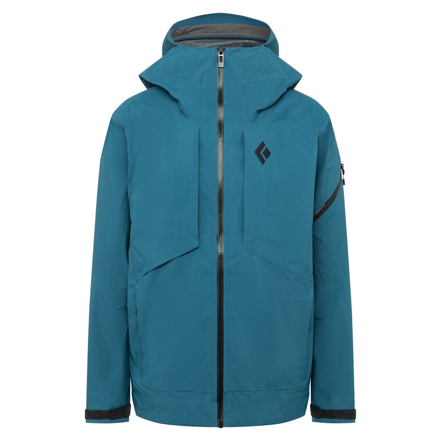 The Black Diamond Mens Mission Shell Jacket in Azurite Blue 2023