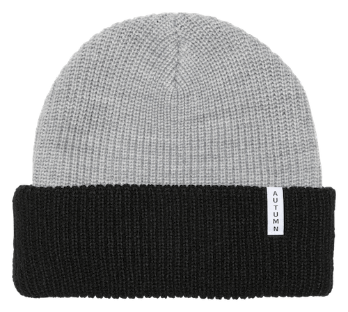 Autumn Blocked Youth Beanie In Grey - M I L O S P O R T