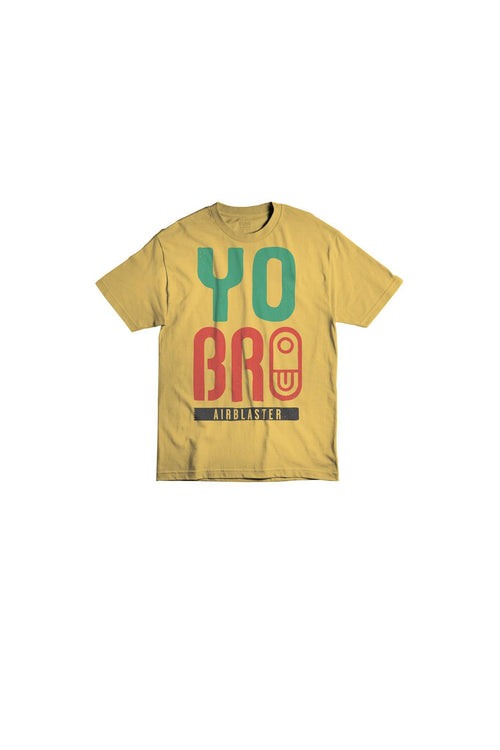 Airblaster Yo Bro T Shirt in Sunflower 2023 - M I L O S P O R T