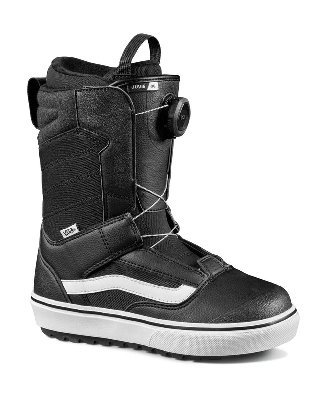 Vans Juvie Og Kids Snowboard Boot in Black and White 2023