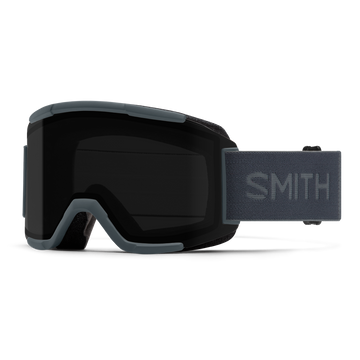 Smith Squad Snow Goggle in Slate frames with a ChromaPop Sun Black Lens and a  Bonus Lens 2023