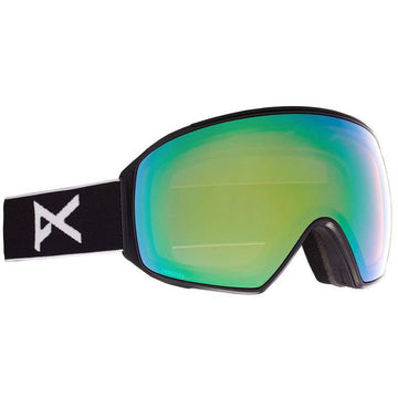 2022 Anon M4 Snow Goggle with Bonus Lens and a MFI Face Mask in Toric Black with a Perceive Variable Green lens