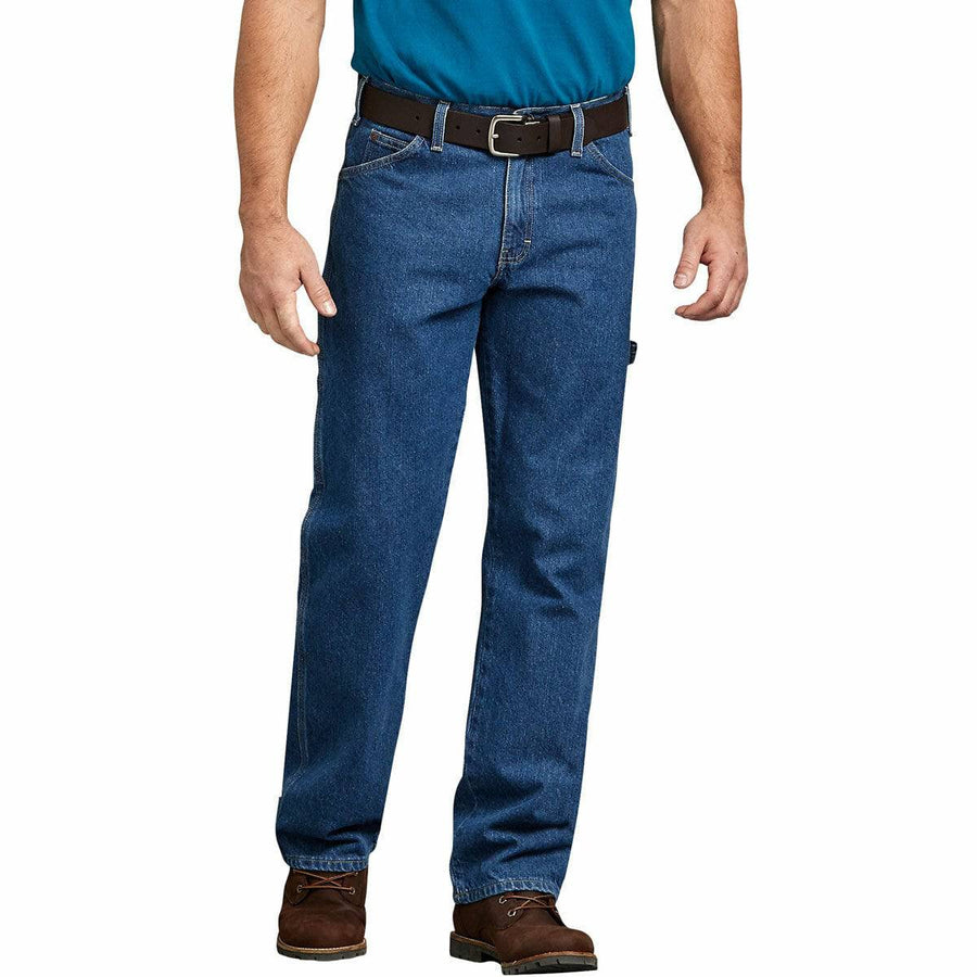 Dickies 1993 Relaxed Fit Carpenter Jean in Stonewashed Indigo Blue