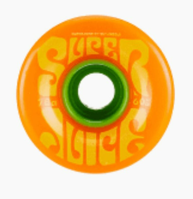 OJ Wheels Super Juice Skate Wheels in Citrus 78a 60mm - M I L O S P O R T