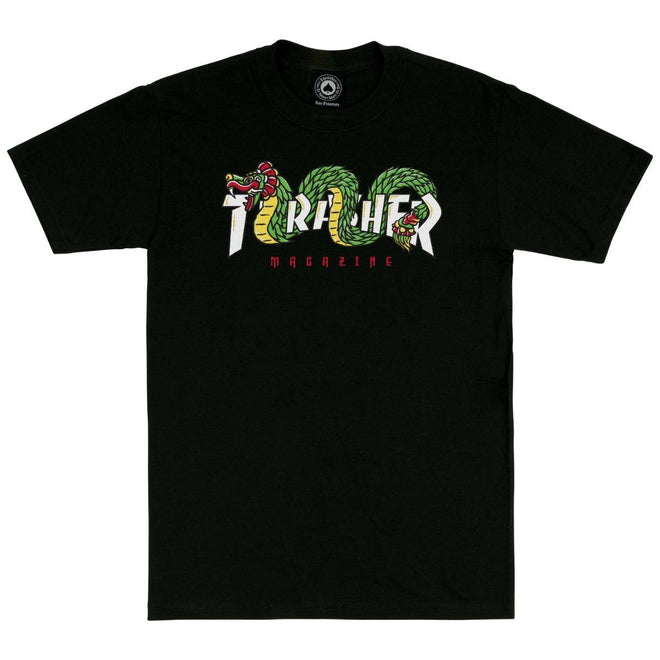 Thrasher Aztec T-Shirt in Black - M I L O S P O R T