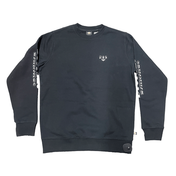 Dickies Ronnie Sandoval Pullover Crew Fleece in Knit Black