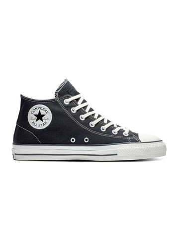 Converse CTAS Mid Skate Shoe in Black and Egret White
