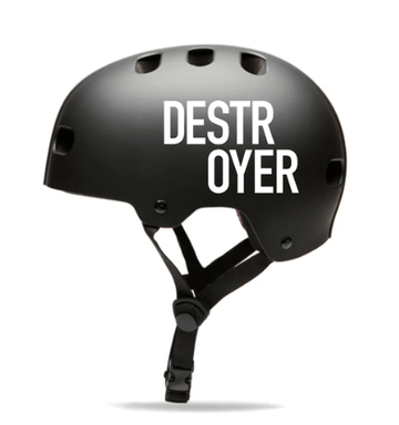 Destroyer DH1 Multi Impact Skate Helmet in EVA Black and White