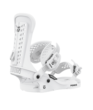 Union Force Snowboard Binding in White 2023