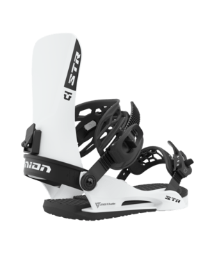 Union STR Snowboard Binding in White 2023