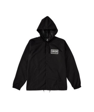 Union Hooded Coaches Jacket in Black 2023