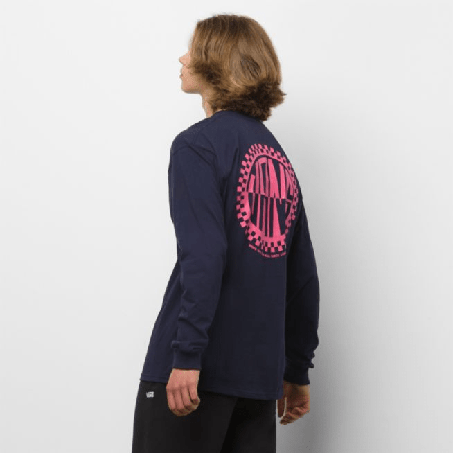 Vans Retro Circle Long Sleeve in Navy - M I L O S P O R T