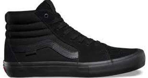 Vans Sk8-Hi Pro Skate Shoe in Blackout - M I L O S P O R T