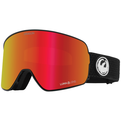 2022 Dragon NFX2 Snow Goggle in the Split Colorway with a Lumalens Red Ion Lens and a Lumalens Light Rose Bonus Lens - M I L O S P O R T