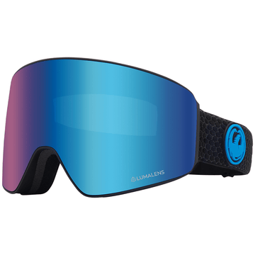2022 Dragon PXV Snow Goggle in the Split Colorway with a Lumalens Blue Ion Lens and a Lumalens Amber Bonus Lens