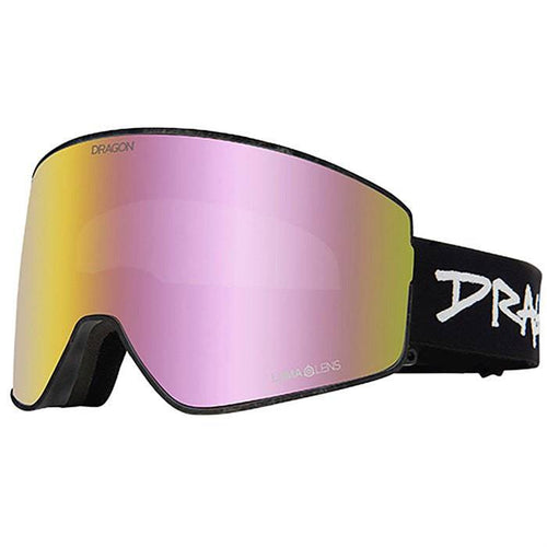 2022 Dragon PXV2 Snow Goggle in the Sketchy Colorway with a Lumalens Pink Ion Lens and a Lumalens Dark Smoke Bonus Lens - M I L O S P O R T