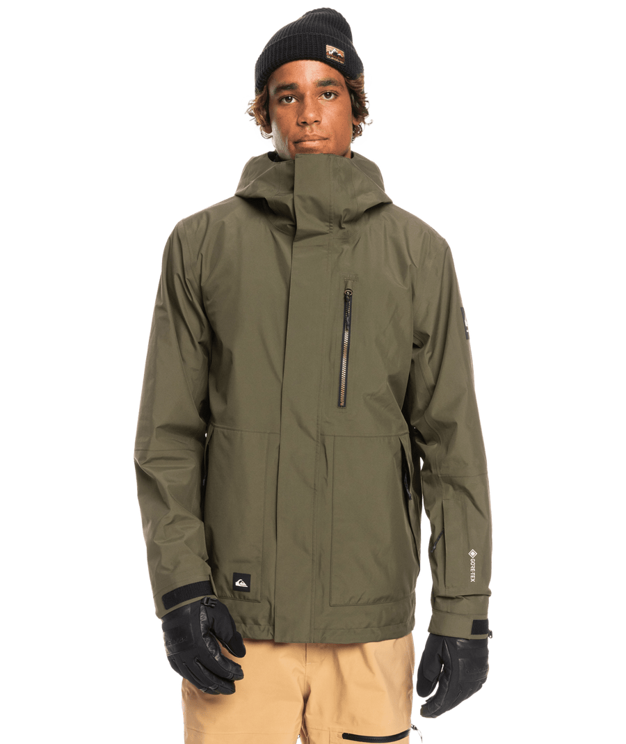 The Quicksilver Mission Gore Tex Snow Jacket in Grape Leaf 2023