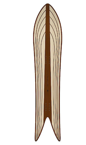 Gentemstick Big Fish Outline Core Snowboard 2023 - M I L O S P O R T