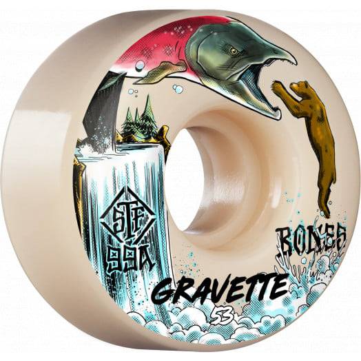 Bones Gravette Spawn V2 Locks Sidecut 99a Skate Wheel Street Tech Formula - M I L O S P O R T