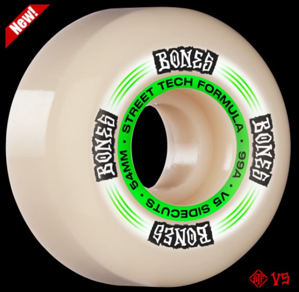 Bones V5 Regulators Wheels STF Formula 99a Skate Wheels in 54mm - M I L O S P O R T