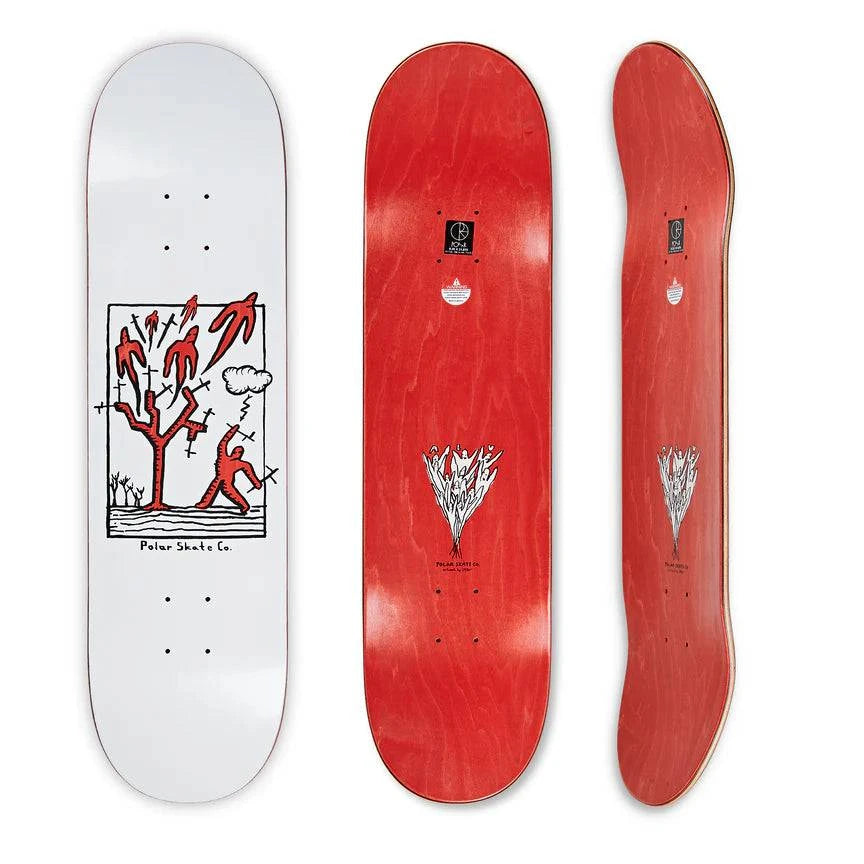 Polar Heaven Skate Deck in white in 8.25" - M I L O S P O R T