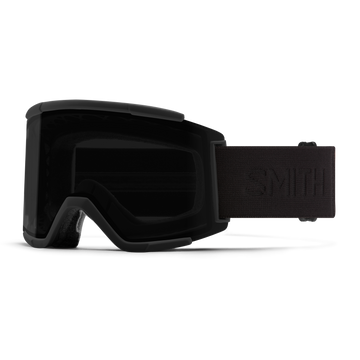 Smith Squad Snow Goggle in Blackout frames with a ChromaPop Sun Black Lens and a  Bonus Lens 2023