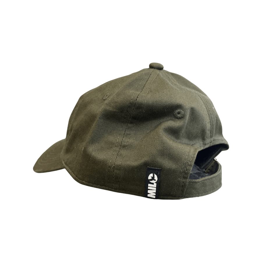 Milo Small Bird Dad Hat in Dark Green